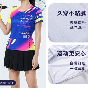 Quần Short Thể Thao DASONKA Cho Nữ Quần Cầu Lông Nhanh Khô Nửa Thân Trên Giả Hai Mảnh Quần Tennis Chống Ánh Sáng