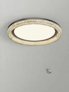 FANZHEN | Simple Elegant Circular Ice-Crack Crystal Luxury Eye-Protective Ceiling Light