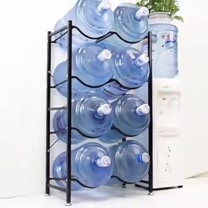 3/4/5 Layer Water Gallon Rack Stand Mineral Water Dispenser Rack Space Saver Organizer Water Container Rack Heavy Duty For Office/House Use