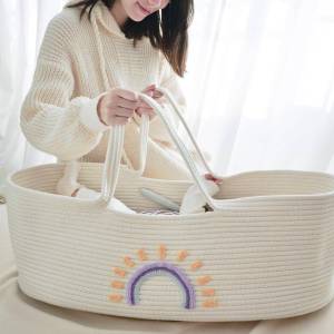 Portable Infant Carry Basket Safe Sleep Bed