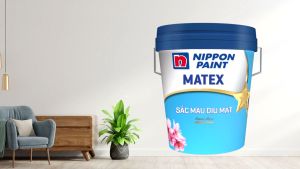 Sơn nội thất NIPPON Matex sắc màu dịu mát  (5lít). Kháng nấm mốc nhẹ mùi dễ thi công