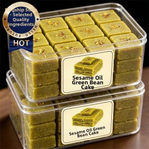 WENXIANGZAN | Traditional Handmade Mung Bean Cake with Sesame Oil and Osmanthus