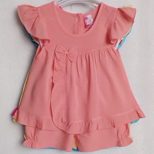 Đồ bộ tole lanh bé gái C2H11 quần áo trẻ em sơ sinh áo cánh tiên quần áo trẻ em dưới 3 tuổi đồ bộ mặc nhà giá rẻ thoáng mát