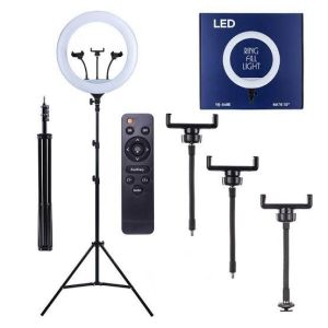 RING LIGHT JUMBO 46CM 18INCH SUPER TERANG + TRIPOD BESI TEBAL SUPER KOKOH