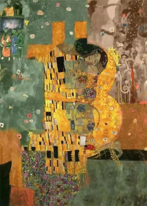 KAYOU | Klimt The Kiss Oil Painting by Number Kit DIY Paint by Numbers for Adults Canvas Romantic Art Home Decor Wall Gift