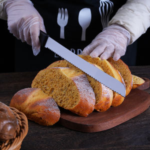 Stainless Steel Bread Knife Wide Tooth Cake Toast Slicer Baking Tool Home Use Kitchen Utensil BBQ Cooking Tools