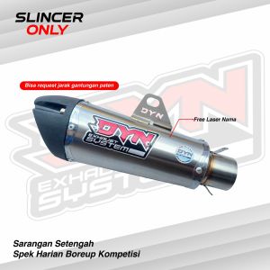Slincer Knalpot Drag model AHM - DYN Exhaust System