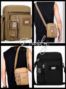 #1100 Korean Fashion Canvas Sling bag for men Waterproof Business Shoulder Bags Medium Size