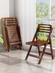 FWTDF | Durable Bamboo Portable Folding Chair with Backrest