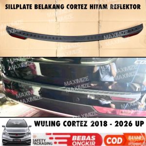 Sillplate Belakang Wuling Cortez 2018 2024 2025 2026 Hitam Reflektor