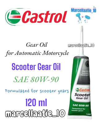 OLI GEAR CASTROL SAE 80W-90 120ML CASTROL SCOOTER GEAR OIL ORIGINAL CASTROL ORI OLI GEAR CASTROL ORI