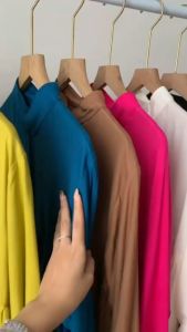 Ilona - Popi Tunik Atasan Wanita Ruffle Full Melingkar Blus Oversize Outfit Hijabers Terbaru