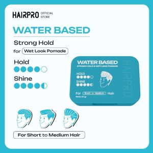 HAIRNERDS PROFESSIONAL WATERBASED POMADE STRONG HOLD WATER BASED WET FINISH