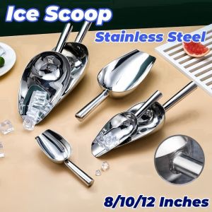 Stainless Steel Ice Scoop Candy Sugar Scooper Ice Cream Crushed Shovel Kitchen Food Shovel