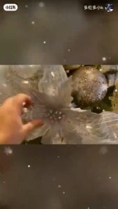 10 Yards 26cm Gold White Christmas Tree Decorative Ribbon DIY Christmas Wreath Ribbon Decorations Christmas Tree Accessories