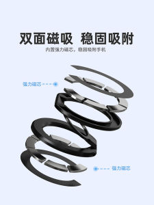 Dual-Sided Magnetic Mobile Phone Stand Desk Foldable Super Strong Magnet Rotation Portable Mini Adhesive Car Gym Suitable for 16  17 pro Ring Holder Airbag Stand