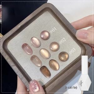 SHAKA 1 Cái Sơn Móng Tay Gel Màu Nâu Mắt Mèo 10Ml Mùa Thu Tình Yêu Tính Khí Làm Trắng Móng Tay Nghệ Thuật Tiếp Liệu Cho Nữ