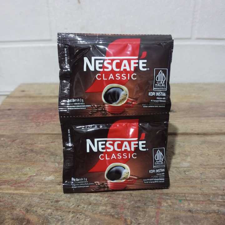 Kopi NESCAFÉ Classic Sachet (2g x 10) Kopi Instan Hitam Asli – Praktis ...