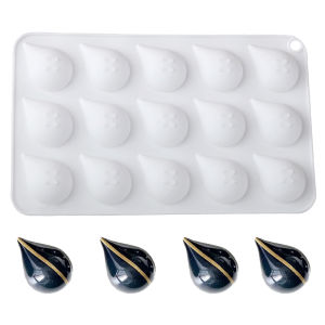 15-Cavity Khuôn Nướng Bánh Silicon Cho Bánh Mousse Bánh Sô Cô La Thân Thiện Với Môi Trường Pháp Khuôn Món Tráng Miệng