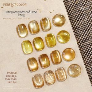 Perfect color | Sơn Gel Móng Tay Hạt Kính Lấp Lánh Màu Vàng New Fall Winter 2026