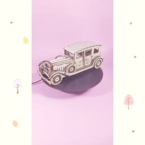 3D Wooden Puzzle Vintage Car Model Exquisite Decoration Suitable for Teenagers Aged 14 and Above Parental Bonding Activity