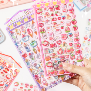 Mr. Paper 4Style Sweet Candy Party Series 3D Embossed Cute Sticker DIY Notebook Mobile Phone Case Photo Frame Photo Album Card