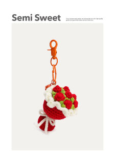 Semisweet Original Niche Woven Bridal Bouquet Keychain Rose Flower Handbag Pendant Pendant Ornaments for Couple Gift
