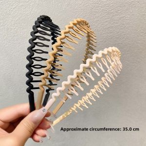 Womens Summer Anti-Slip Toothed Hairband Face Washing Headband Popular New Model 2025 Hair Clip Hair Accessories