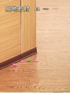 stock.KKK 1pcs Door Bottom Seal Strip Adhesive Under Door Silicone Sweep Door Draft Stopper Rubber Strip