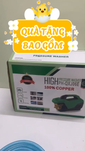 Máy rửa xe mini PHIPOL 2300W lõi đồng Tặng kèm nhiều phụ kiện công suất 2300W