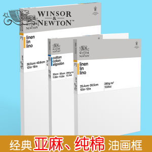 Windsor Newton Oil Painting Canvas Frame Set Acid-Free Storage Titanium Coated Wood No-Fade Linen Painting Board Set Acrylic Painting Tools