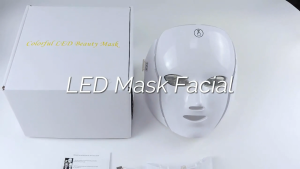 7 Colors LED Facial Mask with Neck LED Light Photon Mask Skin Rejuvenation Anti Acne Beauty Device Face Lifting Firm Massager