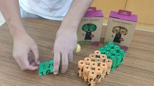 [Rẻ vô địch] Cuộn Túi Đựng Phân Chó Mèo - Túi Rác Mini Sinh Học Tự Phân Hủy