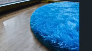 Karpet bulu bulat empuk diameter 100 tebal 5cm  | karpet aesthetic|karpet mewah