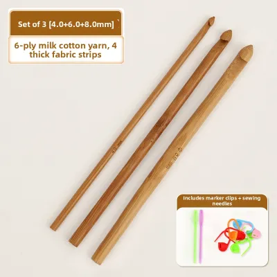 MIAOTUMIAN | DIY Knitting Bamboo Crochet Hooks Set
