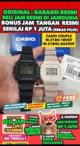 Jam Tangan Couple Original Casio W-218H-1A & W-218HC-4A2