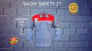 PAKAIAN KERJA PRIA WEARPACK SAFETY K3 ATASAN LENGAN PANJANG BAJU APD