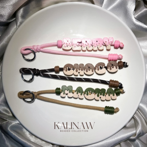 KALINAW Custom Name Chunky Ice Cream Letters Paracord Keychain/ Giveaways I Premium 3D Printed PLA