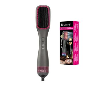 Kemey KM-1327 Hair Dryer Comb  450w Rapid Heating Blow Hot Air Fancy Hair Dryer Brush Hair Treatmen