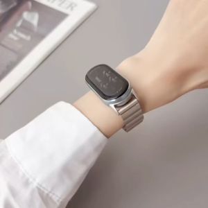 Metal Strap Bamboo knot For Xiaomi Mi Band 10 9 8 Wristband Luxury Magnetic attraction advanced band