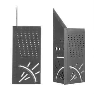 45/90 Degree Angle Ruler 3D Positioning Scale Line Ruler Gauge Bend Woodworking Tools