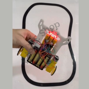 ชุดเรียนรู้ โครงงานนักเรียน หุ่นยนต์เดินตามเส้น (แบบเสียบวงจรลงโฟโต้บอร์ด) ประกอบเอง+เอกสารประกอบ+วีดีโอการประกอบ