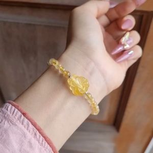 Vòng hạt 5li mix hồ ly TA Tóc Vàng - Phong Thủy TUDO