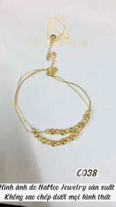 Lắc Chân Vòng Bi Thời Trang Hai Dây C038