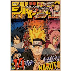 Naruto Poster Akatsuki Organization Naruto Sasuke Magazine Mural Background Wall Japanese Manga Wallpaper Dormitory Wallpaper