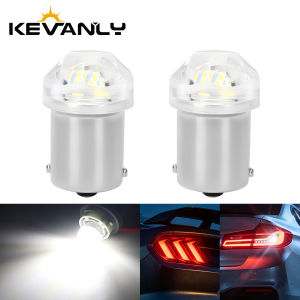 KEVANLY | 2Pcs 1156 BA15S 1157 BAY15D LED Bulbs 9SMD Super Bright 6000K White DRL Car Backup Reverse Light Signal Lamp Strobe Light