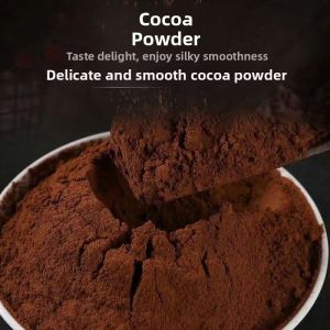 Natural Cocoa Powder Moisture Proof No Sugar Chocolate Powder Raw Material for Dirty Bun Baking Cake 500g Beverage Supplement