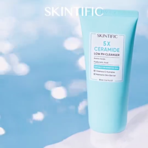 5X Ceramide Low pH Cleanser 80ml | Barrier Repair for Sensitive Skin | For Dry & Acne-Prone Skin | Daily Gentle Face Wash