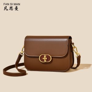 2025 New Fashion Small Square Bag Commuter Single Shoulder Crossbody Bag Womens Stylish Tofu Bag Versatile PU Leather