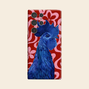 blue rooster red floral Luxury Fashion Full Lens Protective Case for Samsung Galaxy S26 S25 S24 A56 A36 Plus Ultra